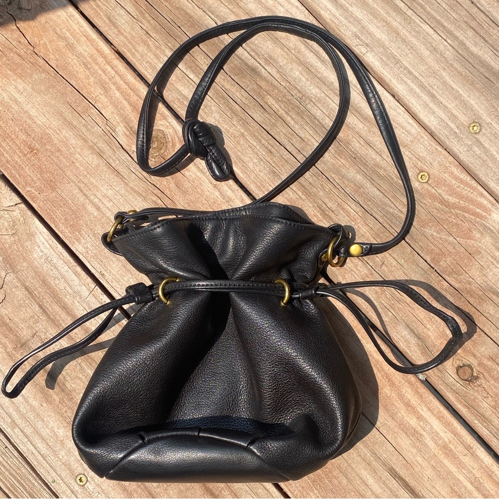 HOBO Sack Crossbody Black Leather